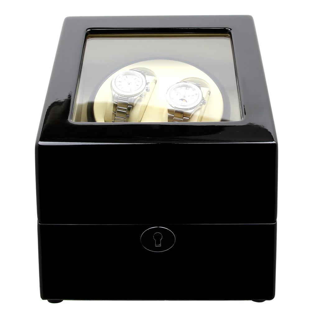 Black Dual Watch Winder for Automatic Watches