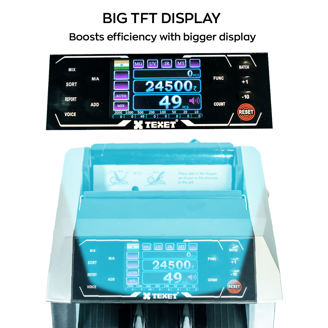 TEXET Money Counter with Value Counting Function TMC-EX