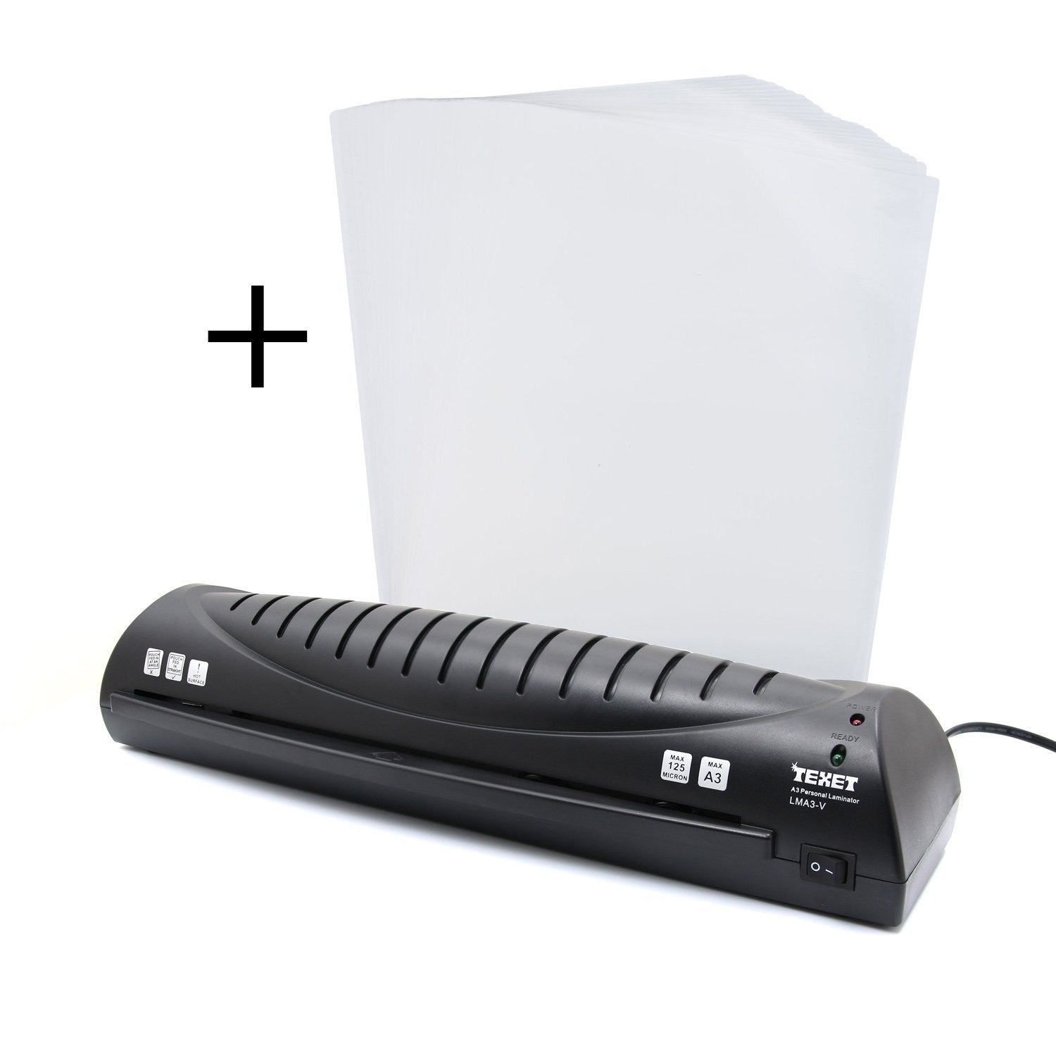 TEXET A3 / A4 Hot Laminator for Home & Office + Texet A3 pack of 25 laminating pouches